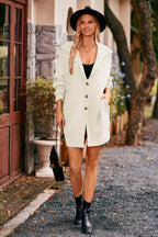 Collared Neck Button-up Cardigan Pockets (27)