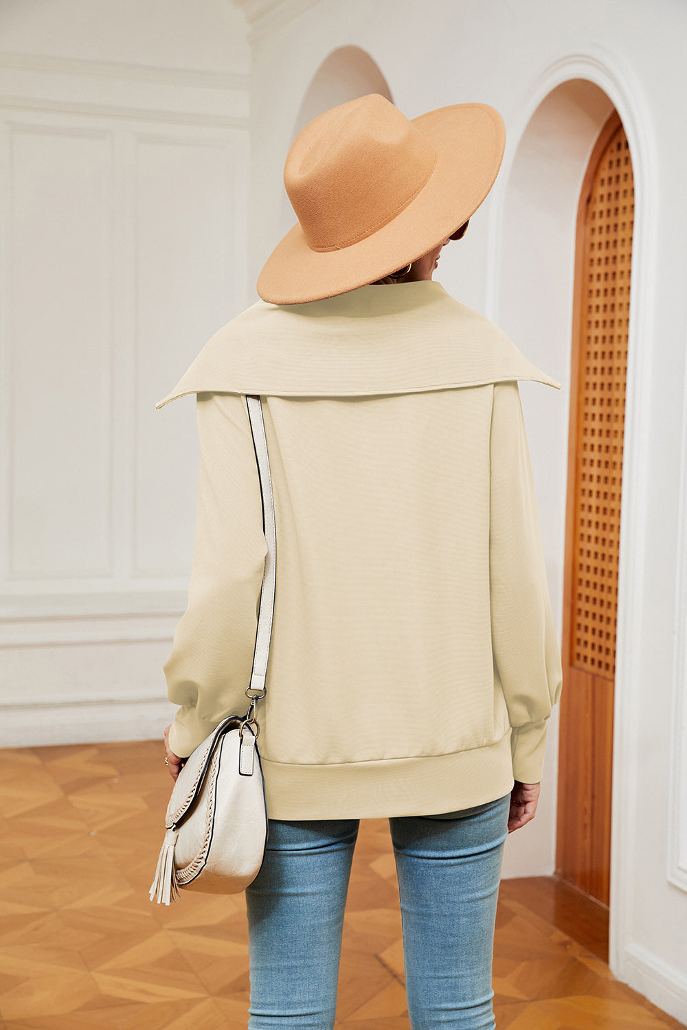 Half-zip Collared Sweatshirt (24)