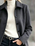 Button Up Collared Neck Coat (12)