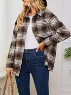 Plaid Button Up Long Sleeve Shacket (21)