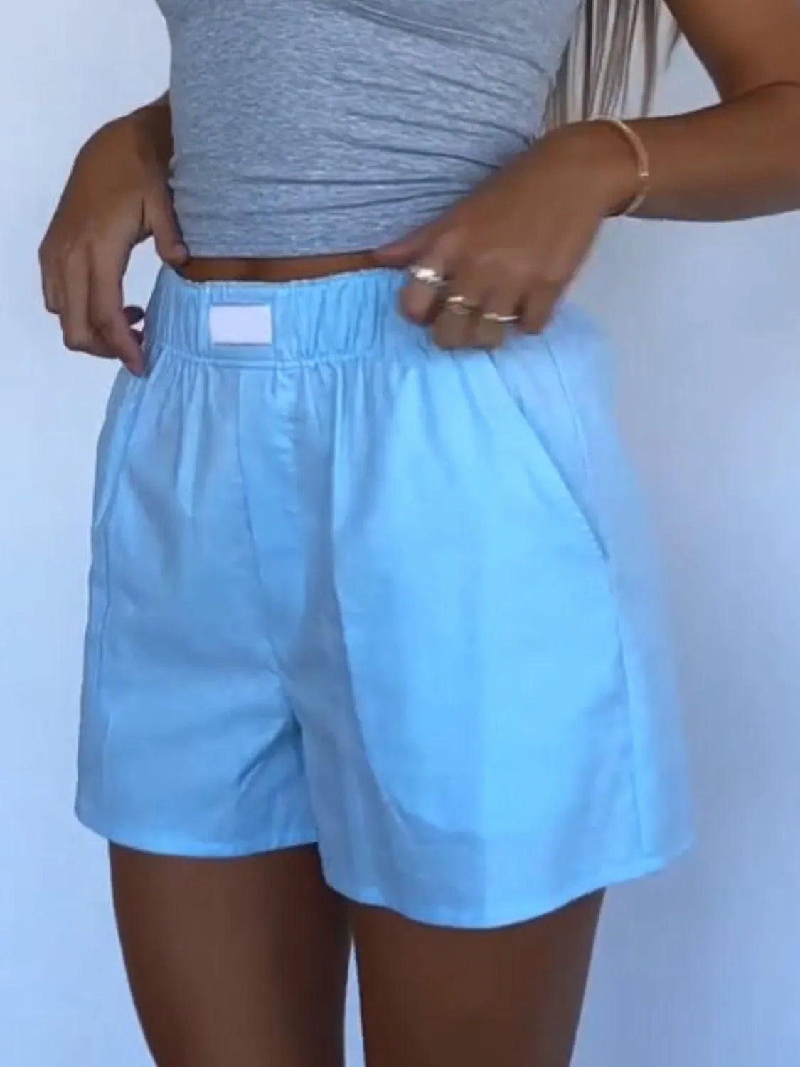 Elastic Waist Shorts (14)