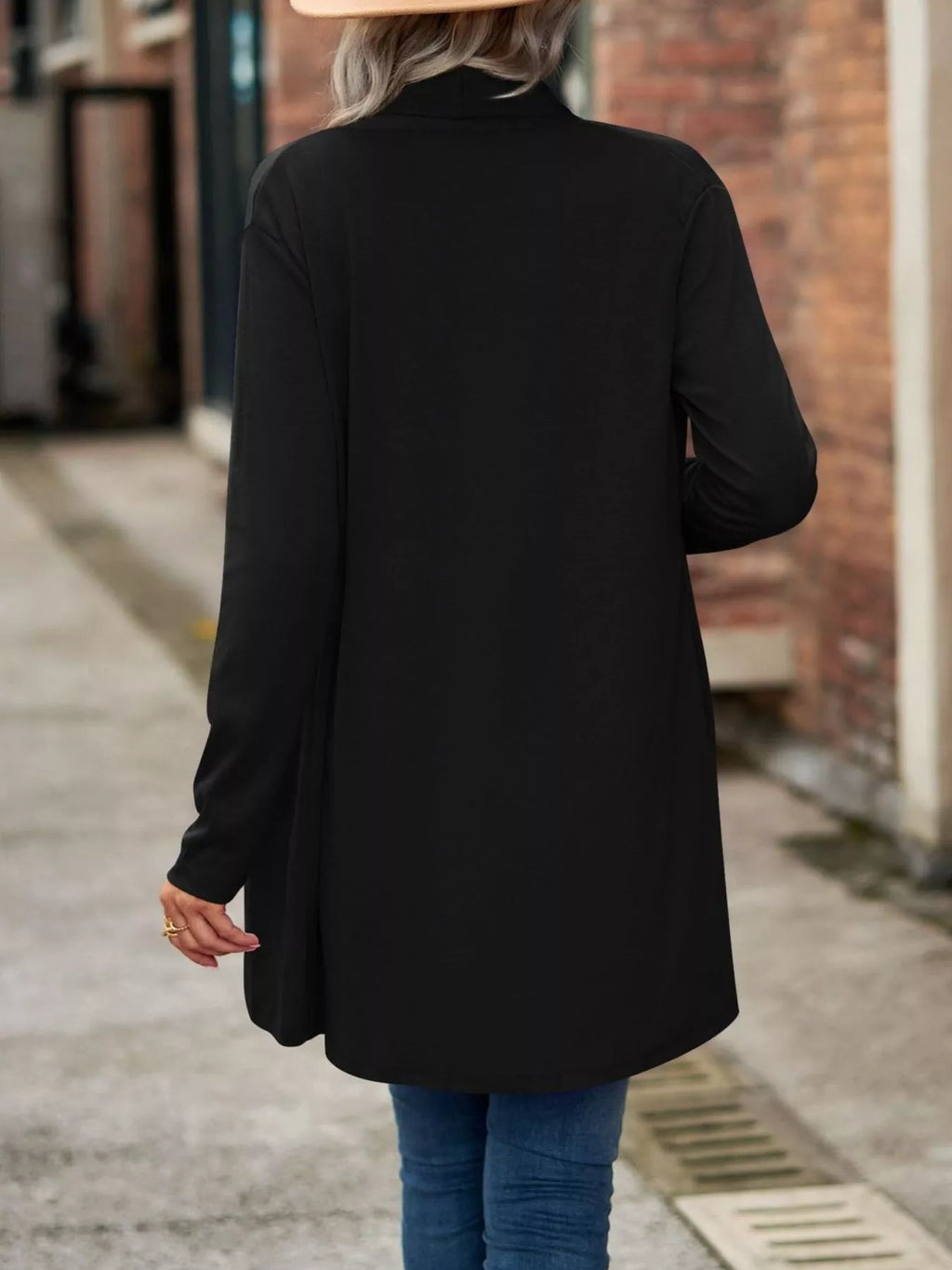 Open-front Dropped Shoulder Cardigan (30)