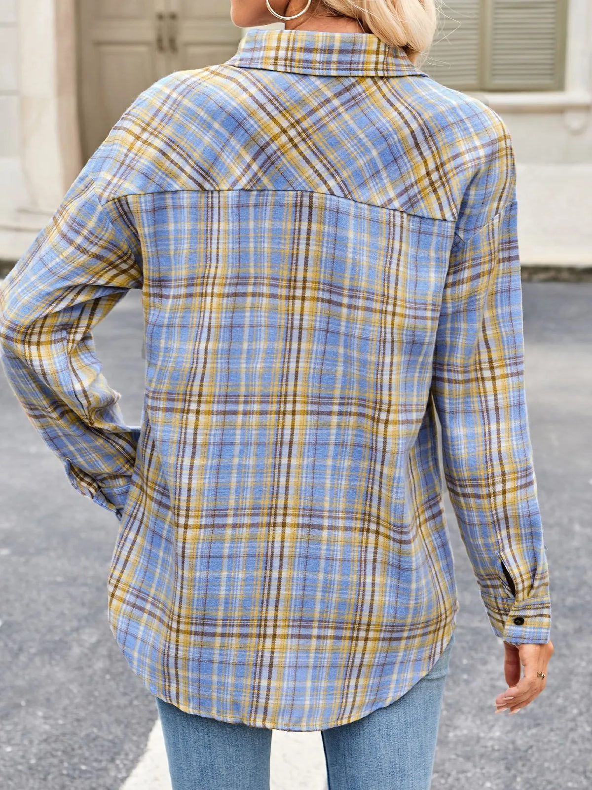 Plaid Button Up Long Sleeve Shirt (14)