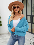 Eyelet Button Front Long Sleeve Cardigan (9)