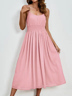 Scoop Neck Midi Cami Dress (2)