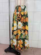 Floral Print High-waisted Maxi Skirt (13)
