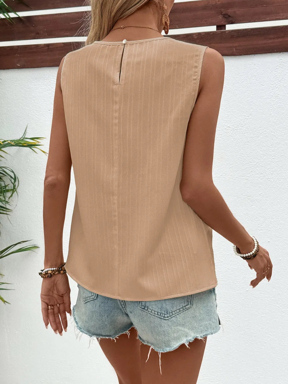 Ruched Round Neck Tank (2)
