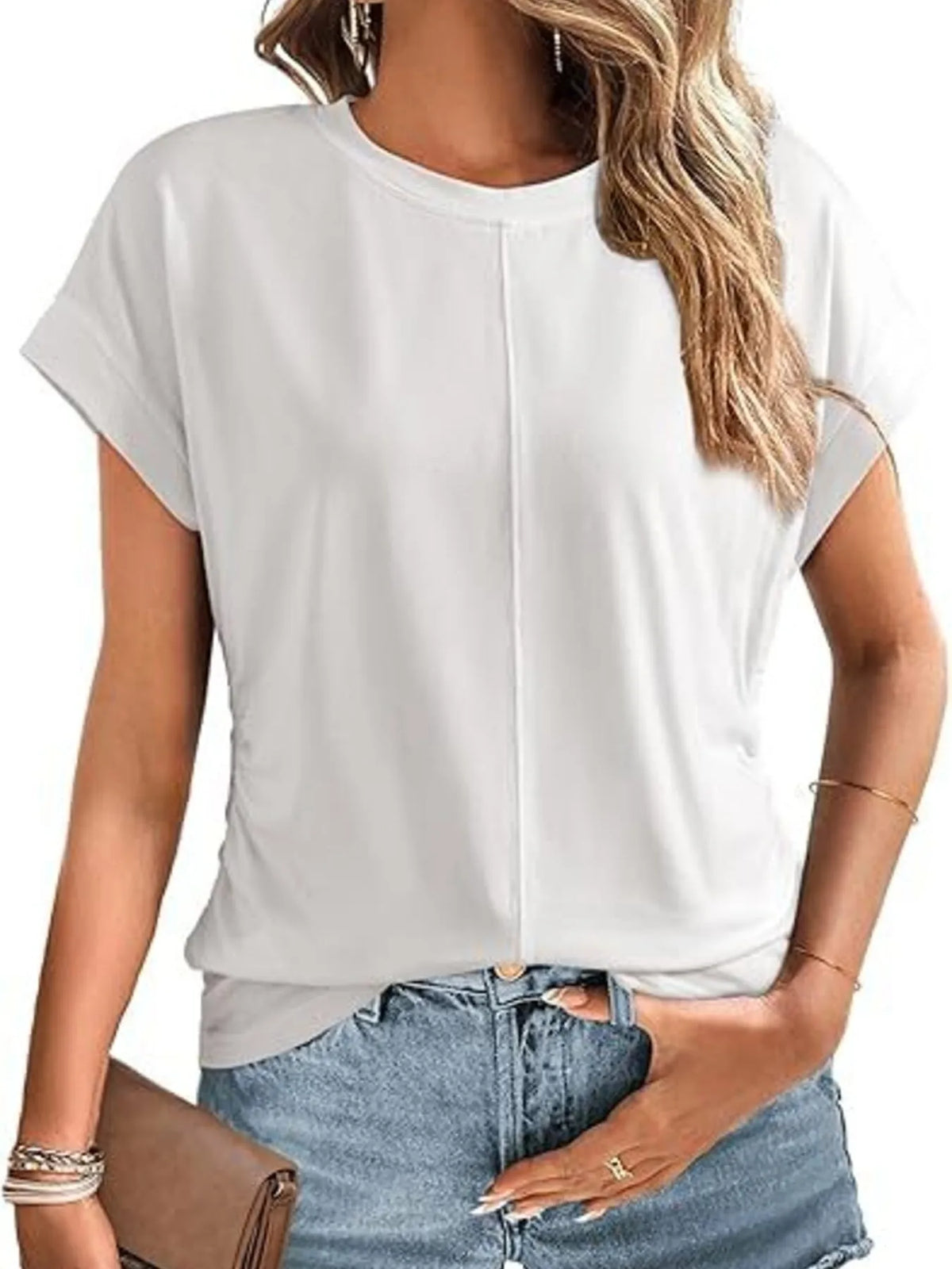 Round Neck Short Sleeve T-shirt (6)