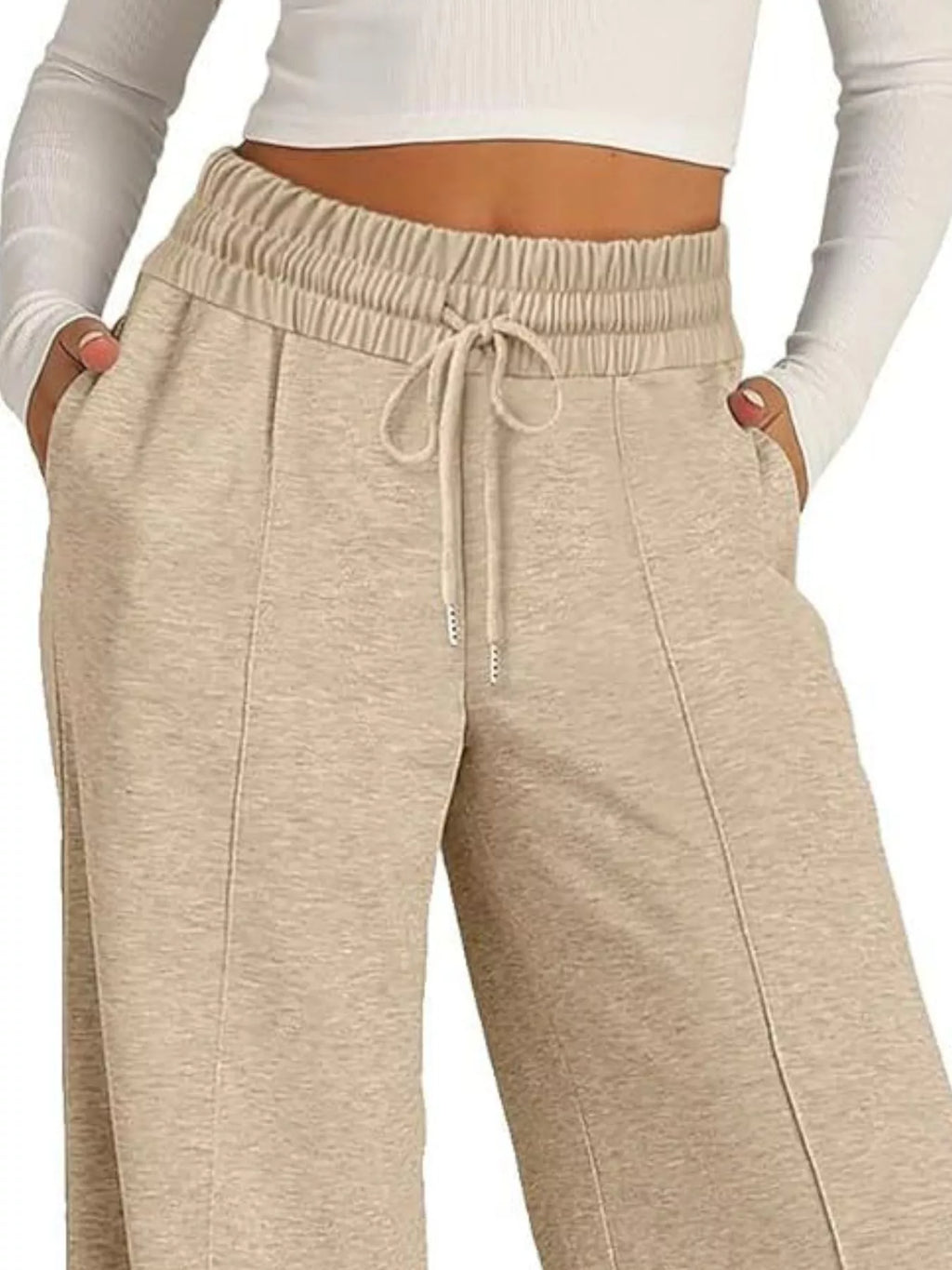 Wide Leg Drawstring Pants (28)