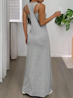 Scoop Neck Cami Maxi Dress Set (5)