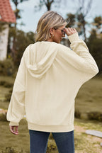 Cable-knit Long Sleeve Hooded Jacket (6)