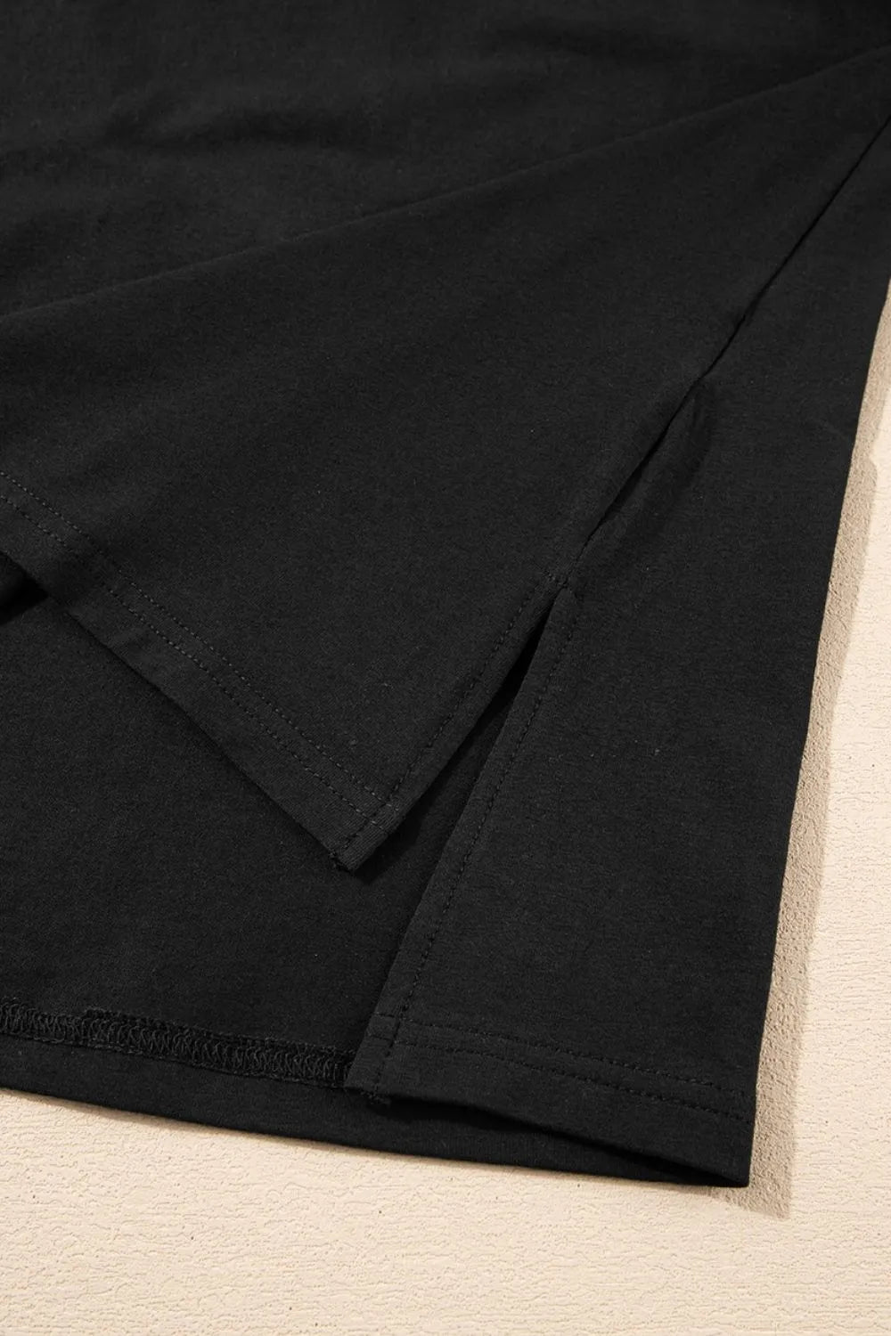 Loose Half Sleeve Hi Low Hem T Shirt (24)