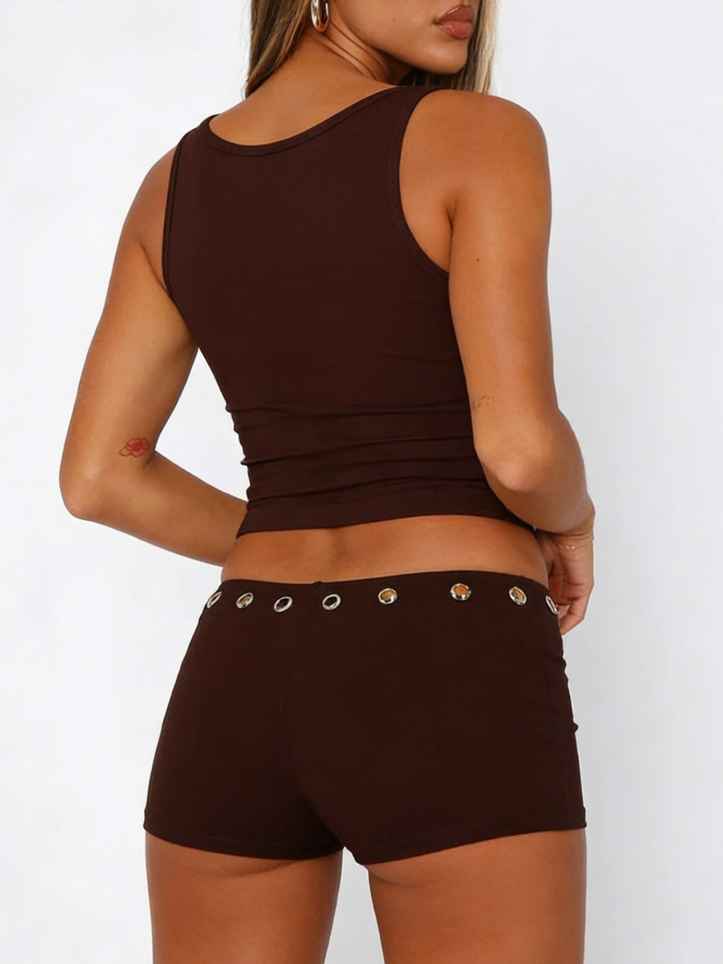 Wide Strap Tank Shorts Set (18)