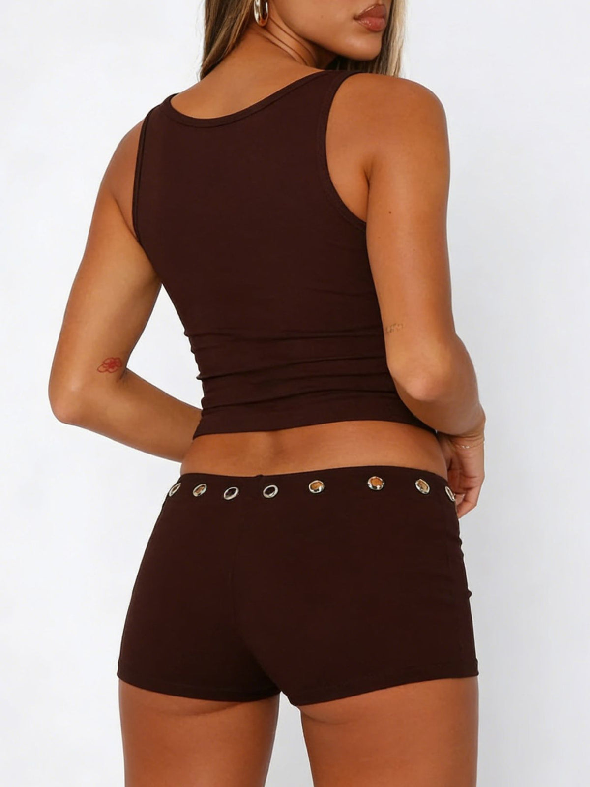 Wide Strap Tank Shorts Set (18)