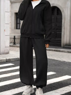 Zip-up Long Sleeve Top Pants Set (10)