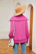 Half-zip Collared Sweatshirt (20)