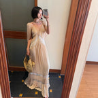 Strapless Flowing Dress photo 3