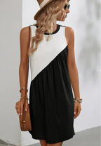 Colorful Square Neck Round Neck Dress variant CJLY233365601AZ|CJLY233365602BY|CJLY233365603CX|CJLY233365604DW|CJLY233365605EV|CJLY233365606FU
