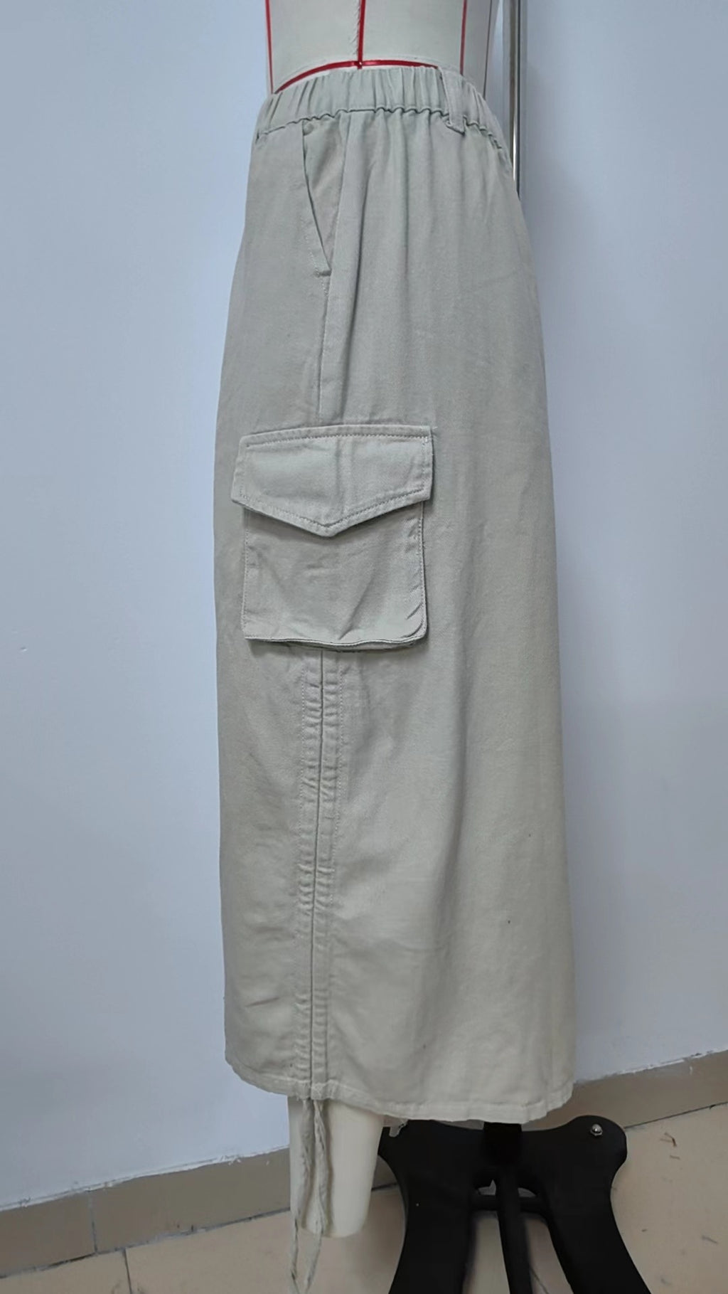 American-style Denim Casual Midi Skirt photo 2