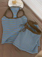 Striped Tank Top Shorts Set (12)