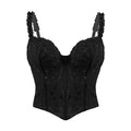 Corset Asymmetrical Floral Vest variant CJLS306056901AZ|CJLS306056902BY|CJLS306056903CX|CJLS306056904DW|CJLS306056905EV