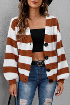 Striped Button Up Long Sleeve Sweater (10)