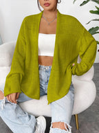 Open Front Dropped Shoulder Cardigan (9)
