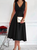 Sleeveless A-line Midi Dress (2)