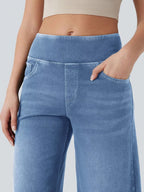 High-waisted Wide Leg Jeans (7)