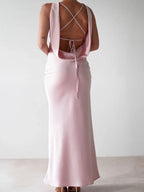 Satin Sleeveless Maxi Dress (18)