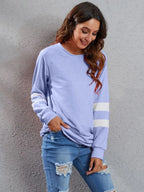 Full Size Striped Round Neck Long Sleeve T-shirt (15)