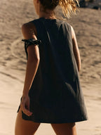 Side Slit V-neck Tank (12)