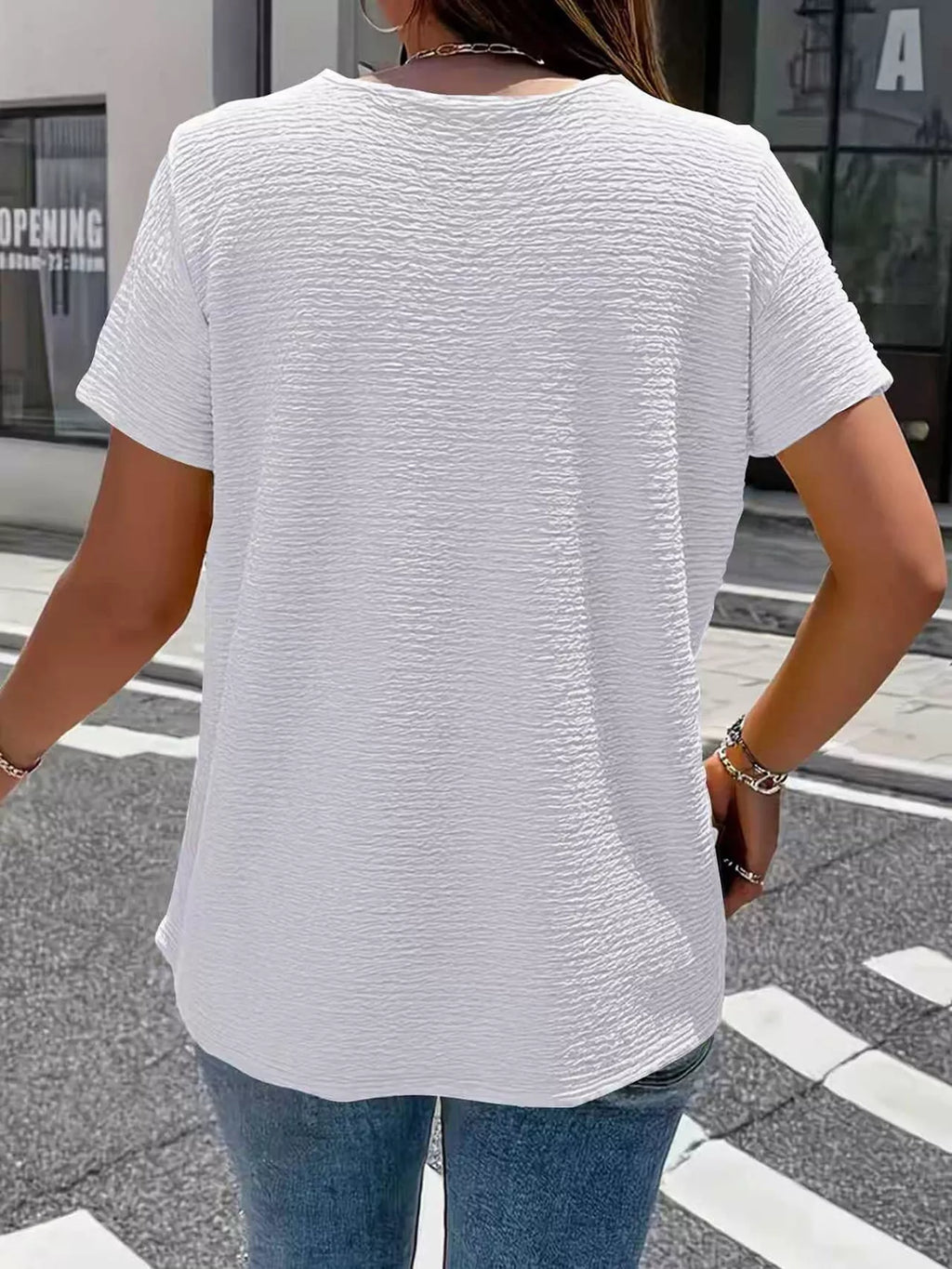 Textured Short Sleeve Top (6)