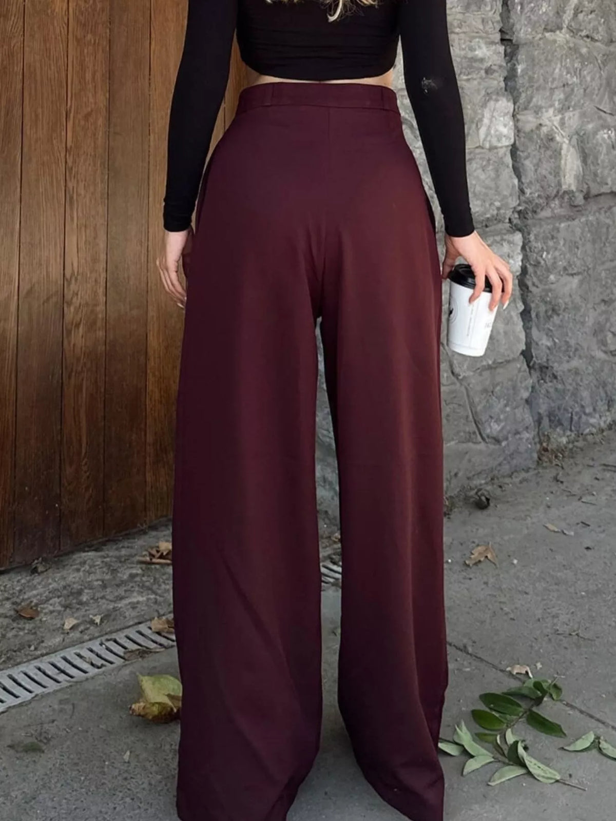 High-waisted Pleated Wide-leg Pants (9)