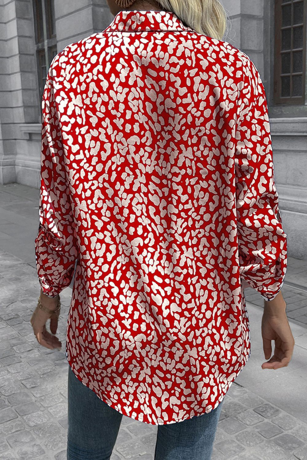 Leopard Roll-tap Sleeve Shirt (13)