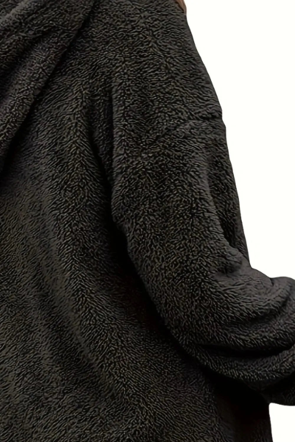 Half Zip Dropped Shoulder Oversized Hoodie (3)