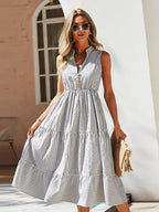 Striped Sleeveless Tiered Midi Dress (18)