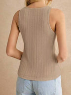 Textured Knit Scoop Neck Tank (9)