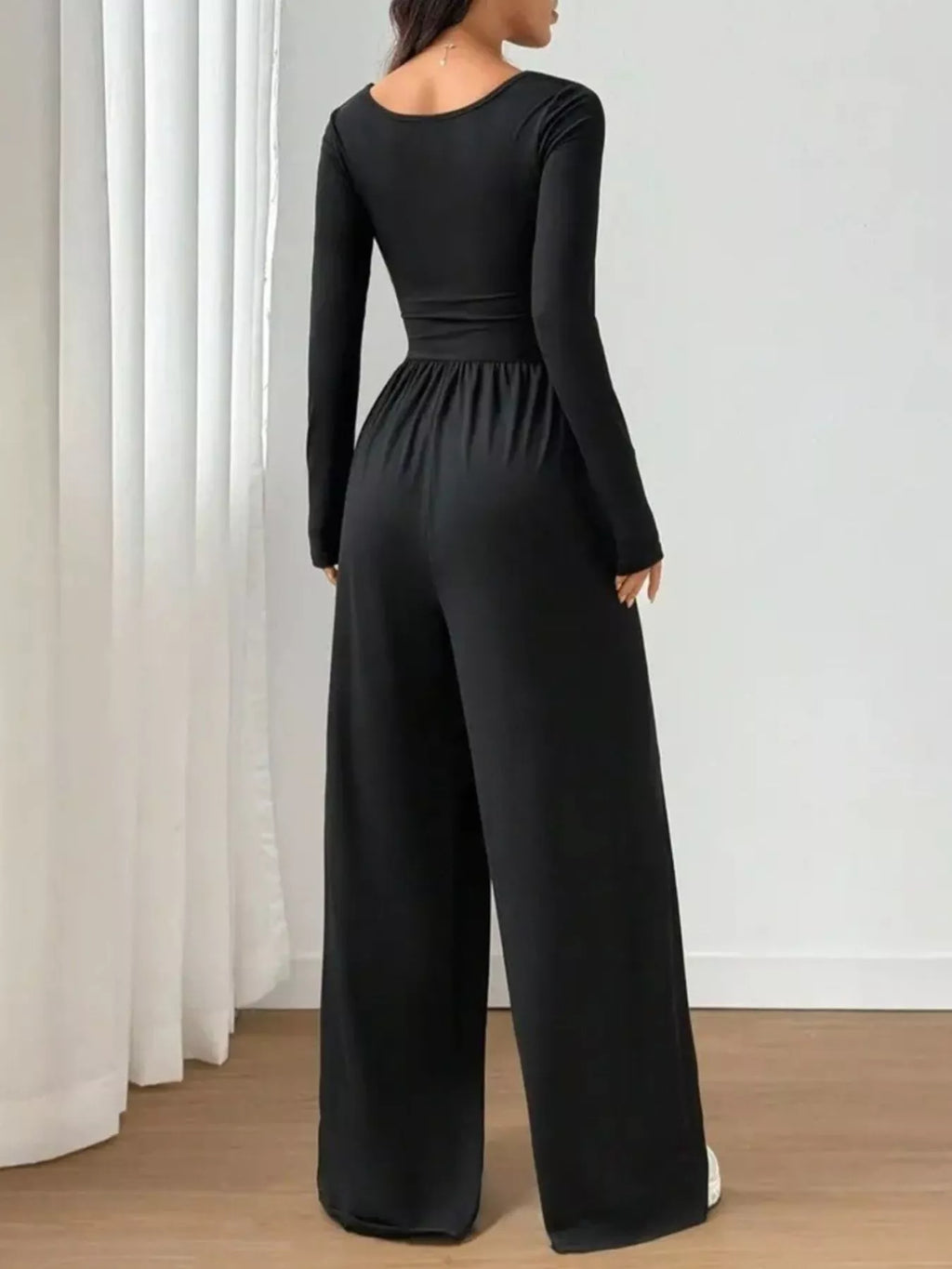 Scoop Neck Wide Leg Jumpsuit (4)