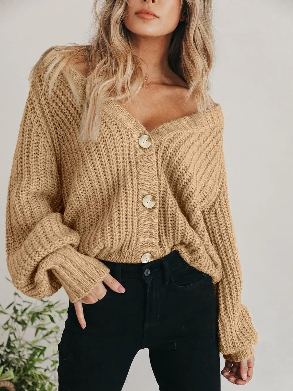 Button Up Long Sleeve Cardigan (2)
