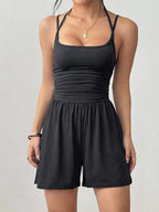 Ruched Spaghetti Strap Romper (4)