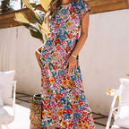 High Waist Print Dress Slim Fit Pullover photo 3
