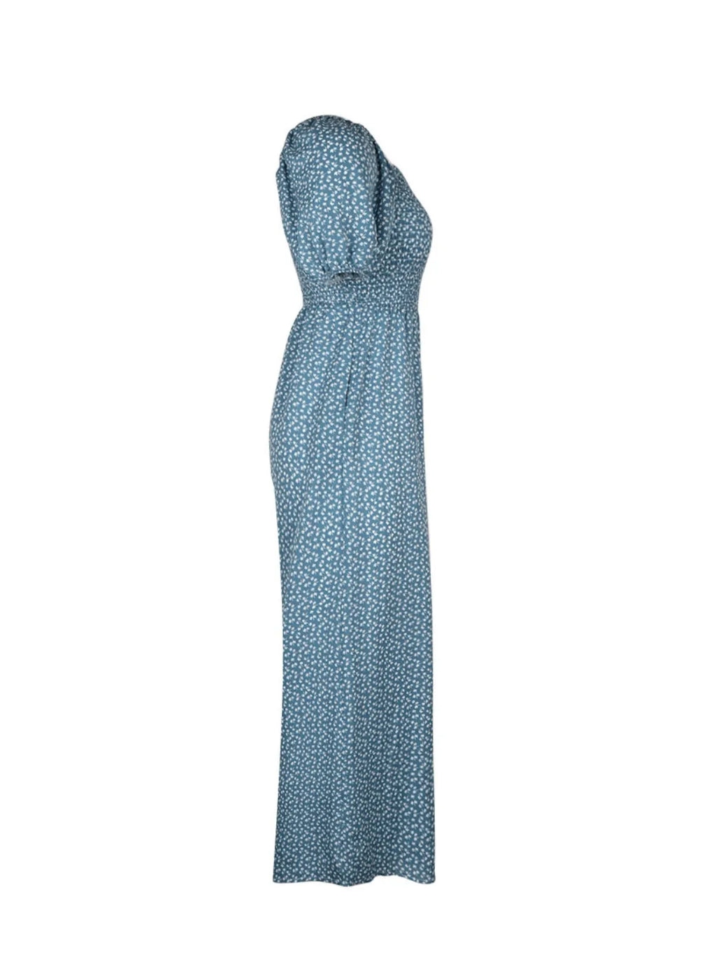 Printed Square Neck Puff Sleeve Jumpsuit (6)