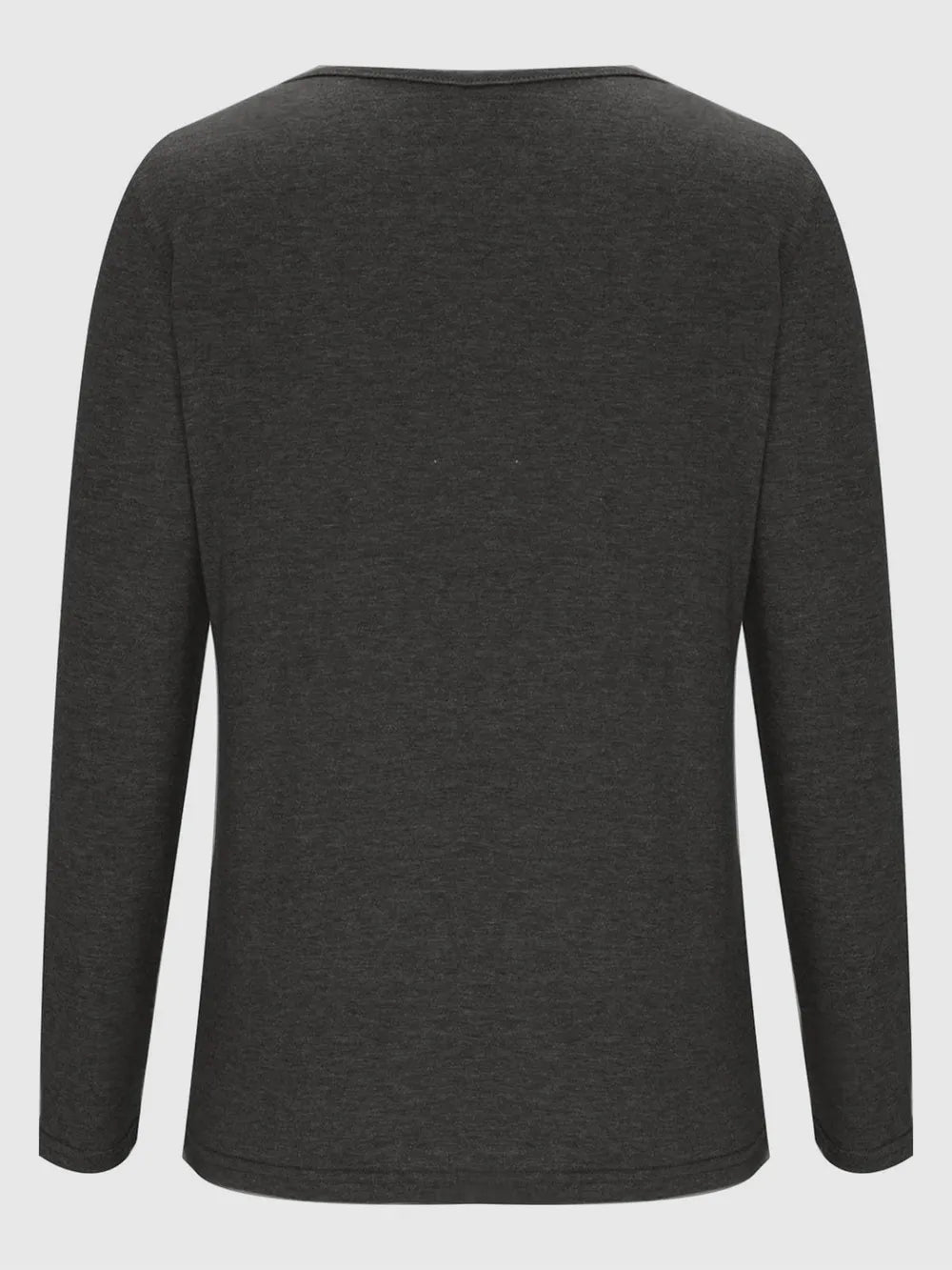 Crisscross V-neck Long Sleeve T-shirt (5)
