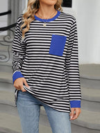 Striped Long Sleeve T-shirt (3)