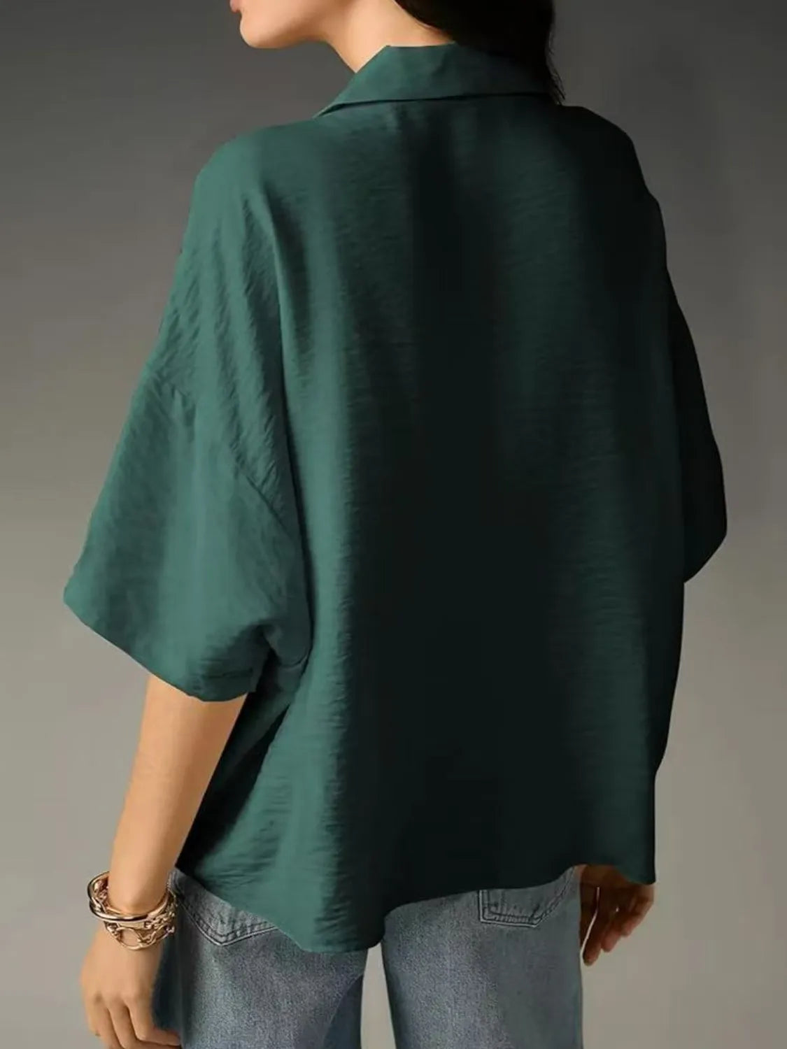Collared Neck Half Sleeve Blouse (13)