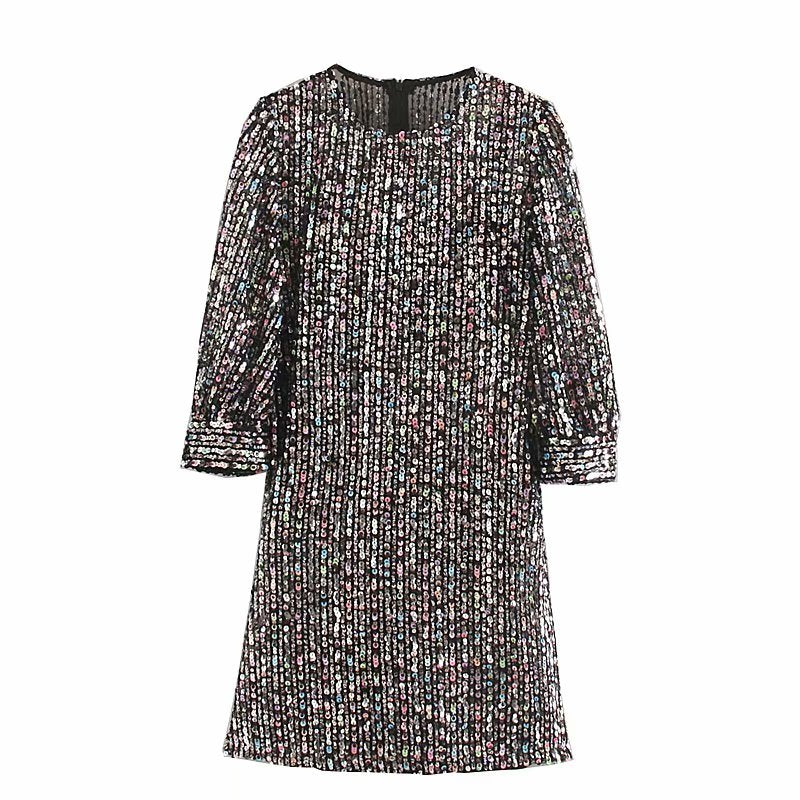 Dress Sequined Mini Long photo 4