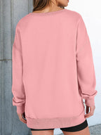 Notched Long Sleeve Oversized Sweatshirt (27)