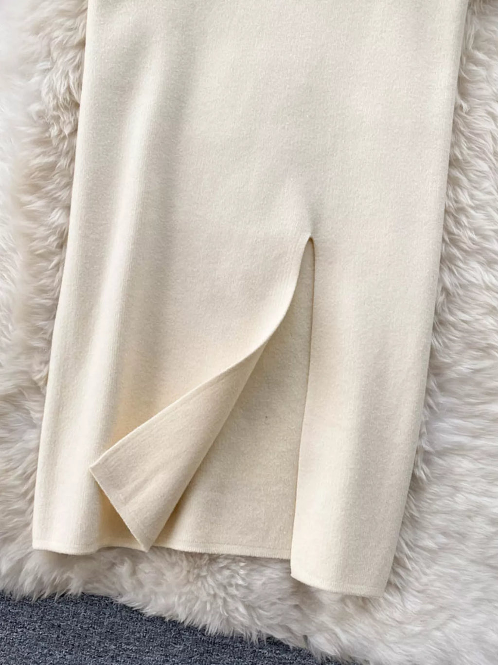 Slit Knit Midi Skirt (10)