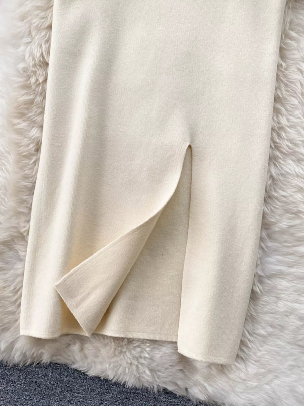 Slit Knit Midi Skirt (10)